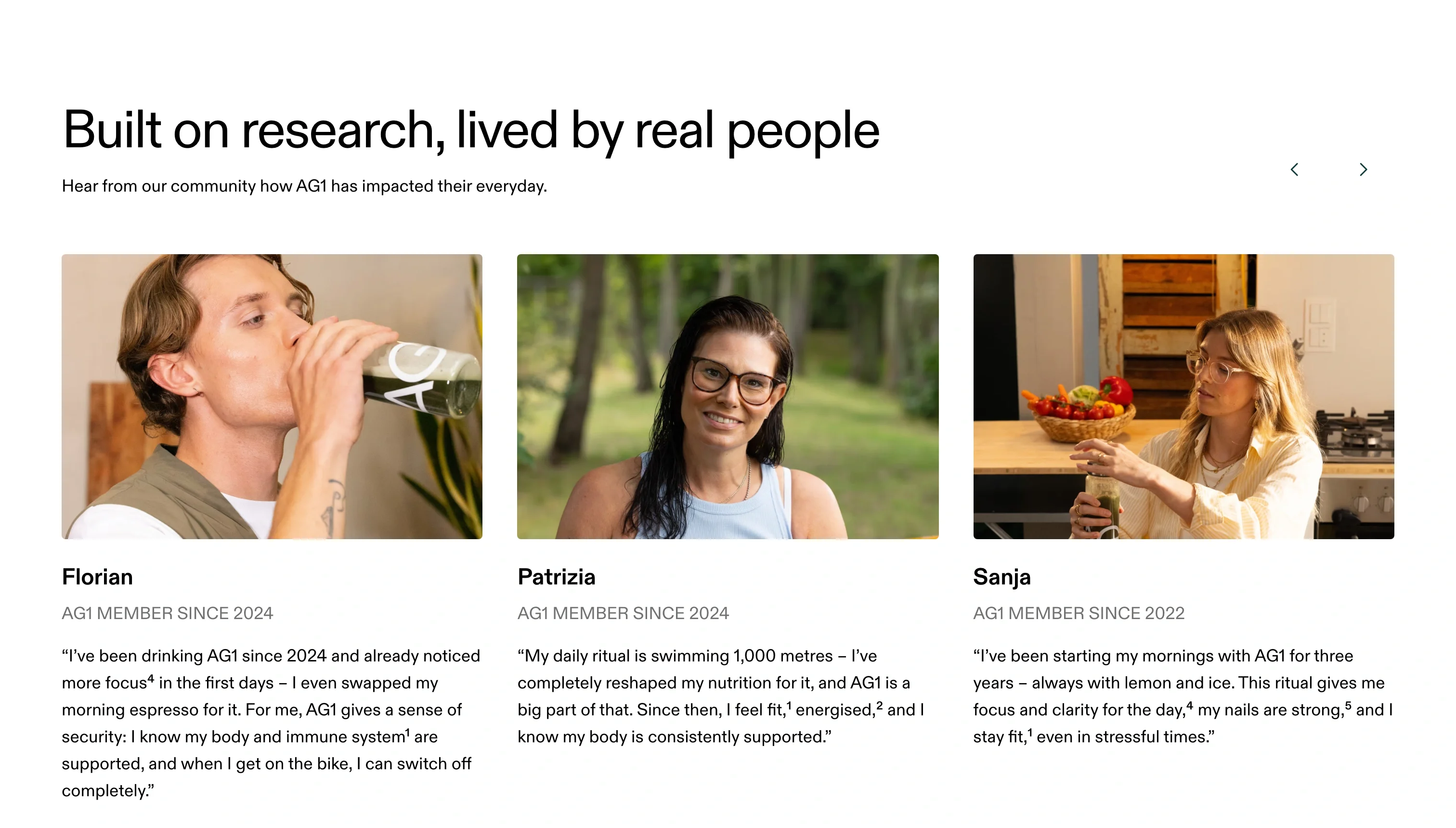 Community Testimonials