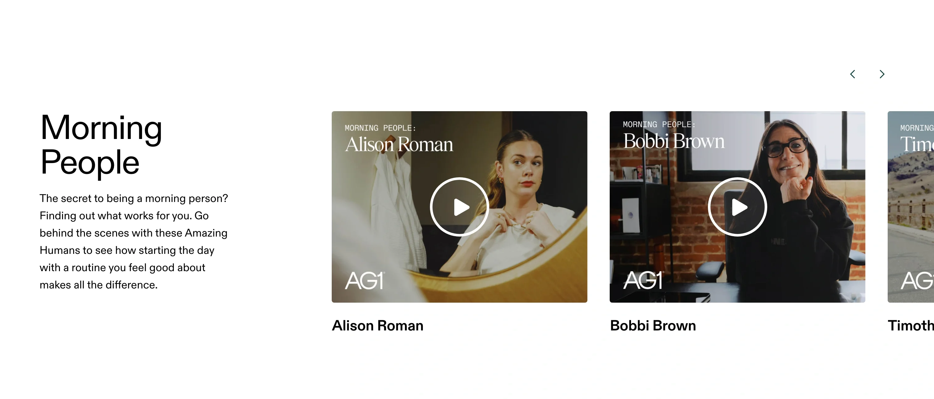 Morning People — Editorial Content