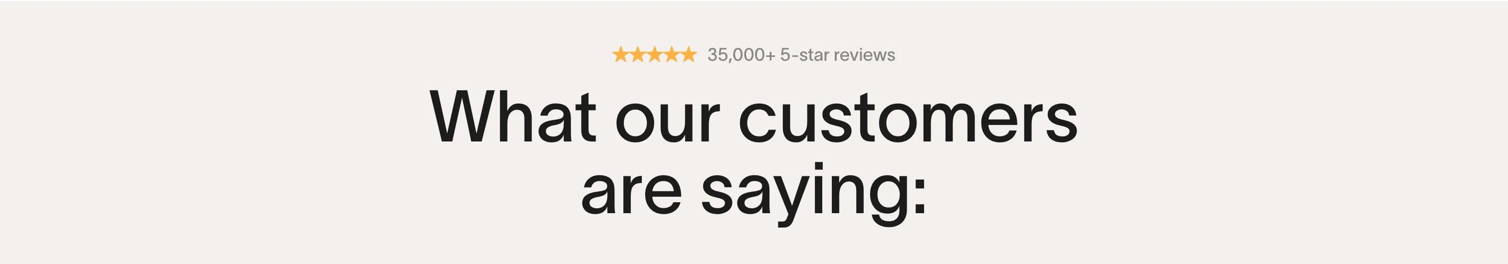 Customer Reviews Heading