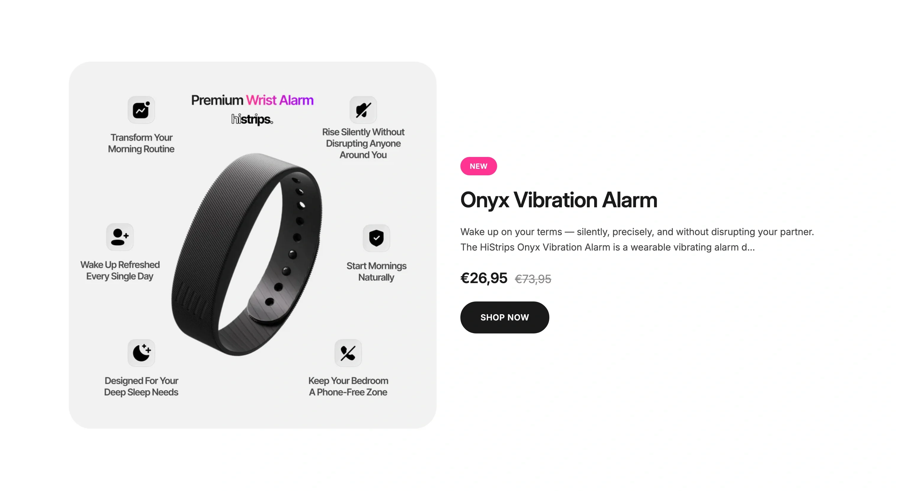 Onyx Vibration Alarm Feature