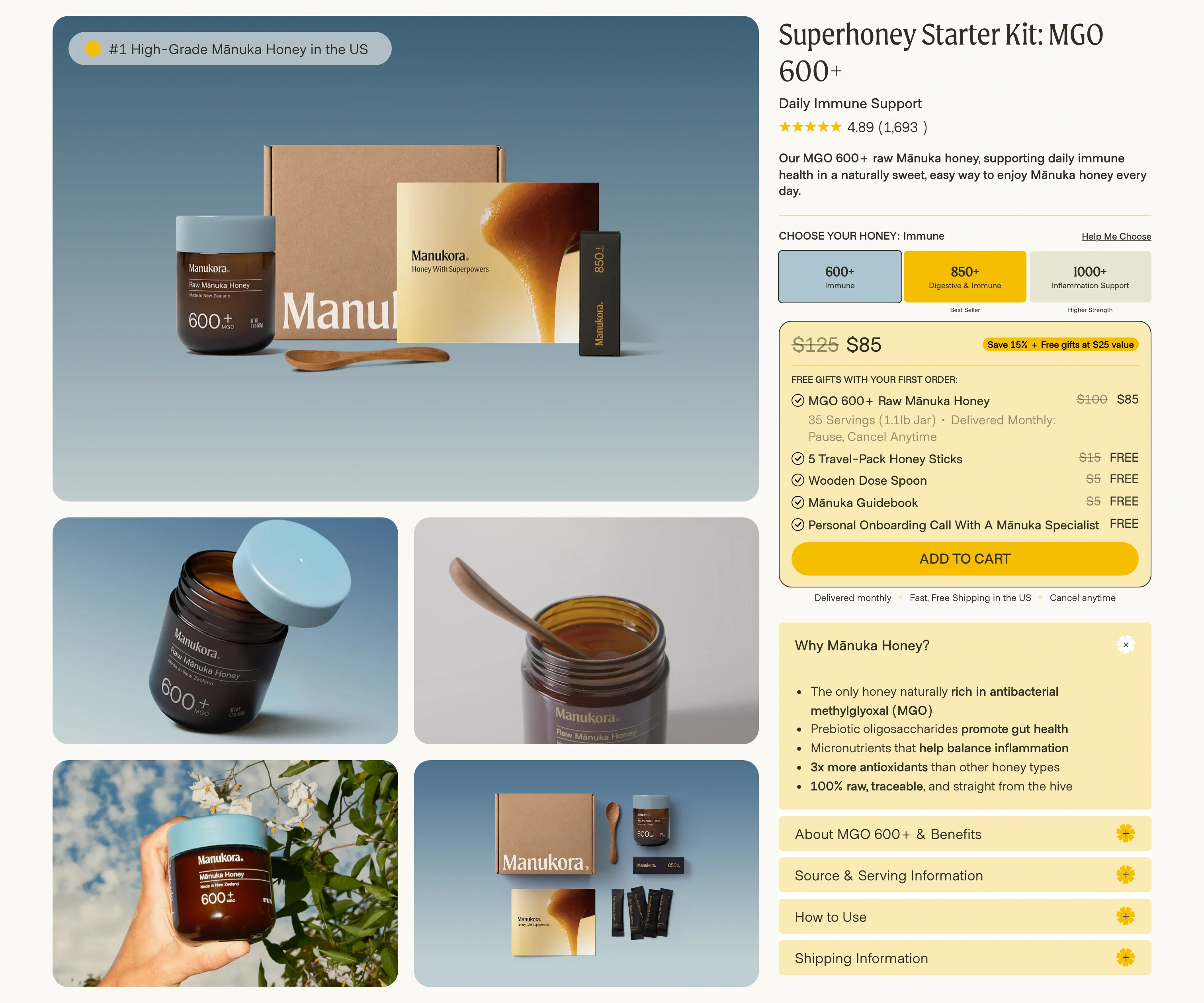 SuperHoney Starter Kit MGO 600+