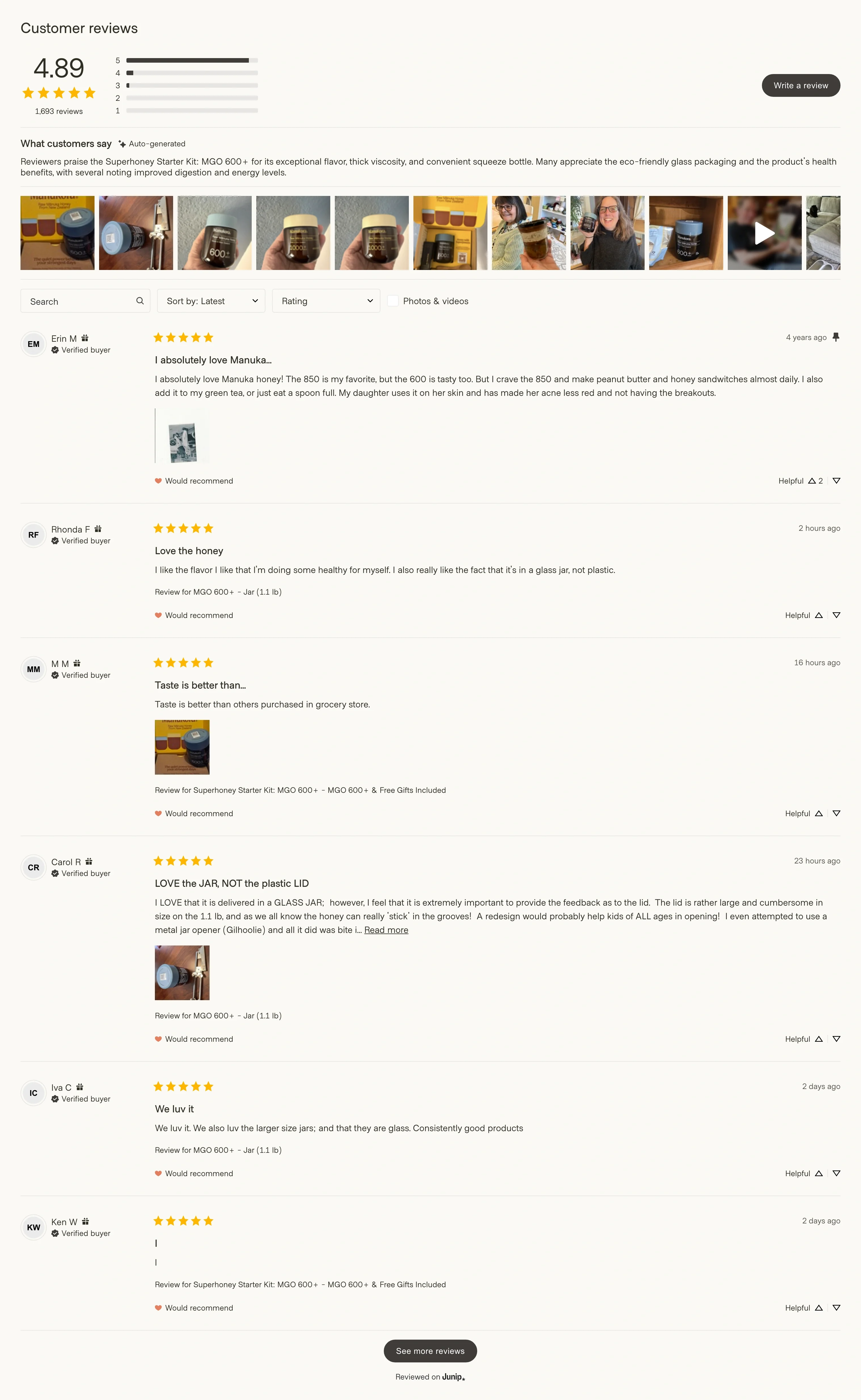 Customer Reviews — MGO 600+ Kit