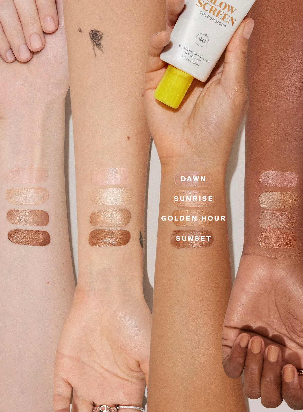 All Shades Comparison Swatches