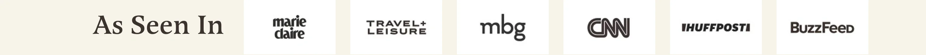 As Seen In — Press Logos