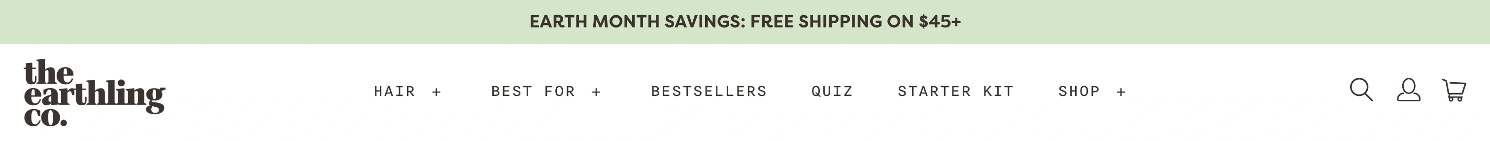 The Earthling Co. header