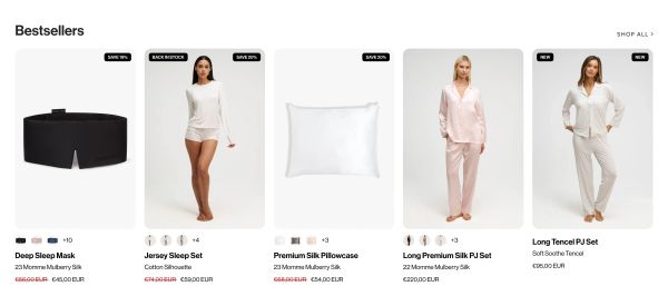 Bestsellers Product Grid