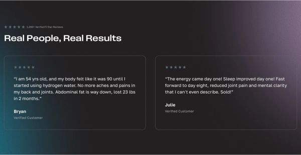 Real People, Real Results