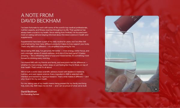 David Beckham Letter