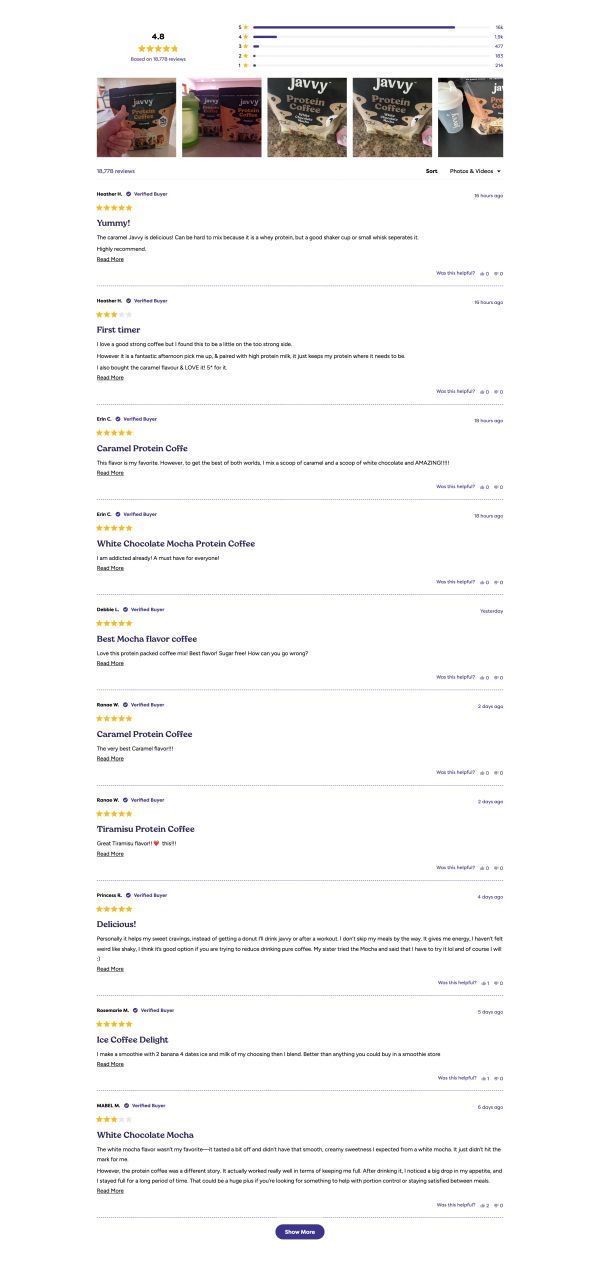 Customer Reviews Feed