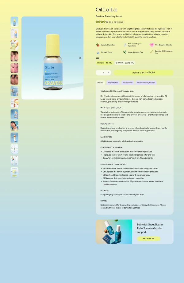 Oil La La Product Hero