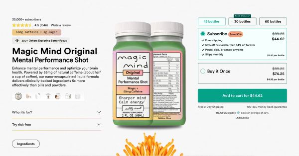 Magic Mind Original Product Hero