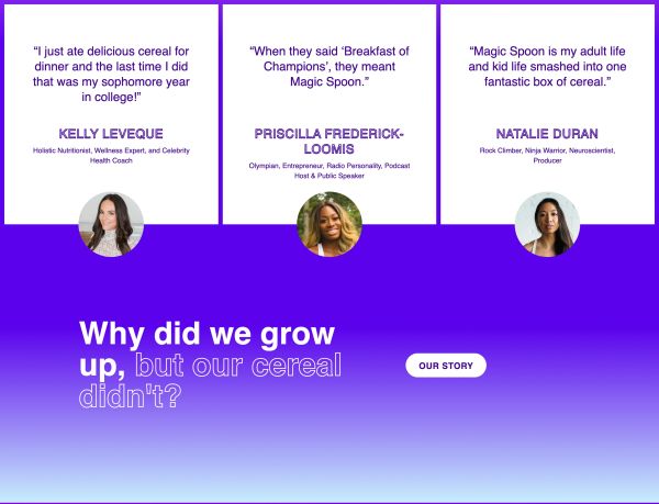 Celebrity Testimonials