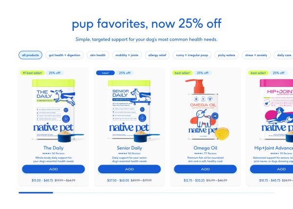 Hero — Pup Favorites Sale