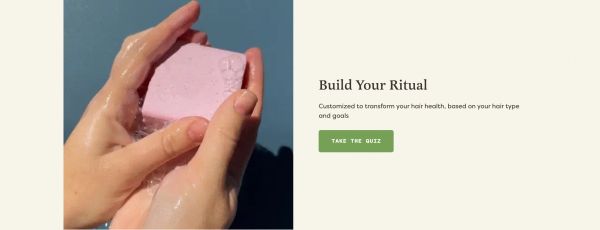 Hair Quiz CTA — Build Your Ritual