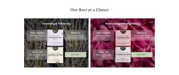 Product Guide — Our Bars at a Glance